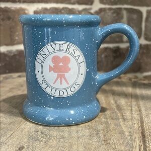 Universal Studios Blue Speckled Mug Vintage Collectible Miniature Espresso Cup